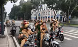 Lực lượng 363 tuần tra kiểm soát đảm bảo an ninh trật tự.