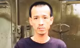Nghi can Huân tại cơ quan công an.