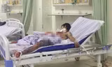 Nam bệnh nhân đang điều trị tain bệnh viện
