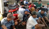 Các đối tượng đánh bạc bị bắt giữ