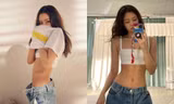 Jennie lại vén áo khoe “vòng eo con kiến”, khẳng định danh xưng “nữ idol dáng đẹp nhất” 