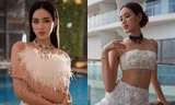 Trước khi hết nhiệm kỳ, Hoa hậu Đỗ Thị Hà vẫn kịp khoe cơ bụng phẳng lì trong bộ váy cưới cực lạ
