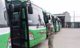 Tấn thấy dàn xe buýt CNG đầu tiên tại Hà Nội sắp lăn bánh 