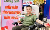 Tuổi trẻ Công an tỉnh Bình Phước hiến máu cứu người dịp Tết 