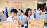 Học sinh tham dự cuộc thi "Tự hào Việt Nam" lần thứ III. Ảnh: DƯƠNG TRIỀU