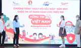 Thiếu nhi thi tài vẽ tranh đóng góp cho Quỹ vắc-xin phòng COVID-19