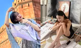 NTK trẻ Xa Lan mang kết tinh của hội họa, thời trang với giấc mơ về chiếc yếm đào Việt Nam