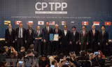 Lễ ký kết Hiệp định CPTPP đã diễn ra tại thủ đô Santiago de Chile dưới sự chủ trì của Tổng thống nước chủ nhà Michelle Bachelet. (Nguồn: THX/TTXVN).