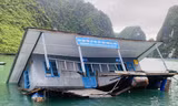 Khu bảo tồn lớp học của làng chài đã bị chìm phân nửa sau trận mưa lớn đêm 26/9