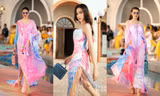 Trở lại sàn runway, Hoa hậu Đỗ Thị Hà được khen mở màn ấn tượng, thần thái thăng hạng