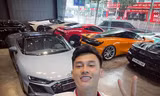 Phan Công Khanh thường khoe ảnh chụp siêu xe trên mạng xã hội.