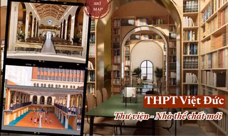 Thư viện "phép thuật", thể chất bán hầm của THPT Việt Đức đỉnh cỡ nào khi hoàn thiện?