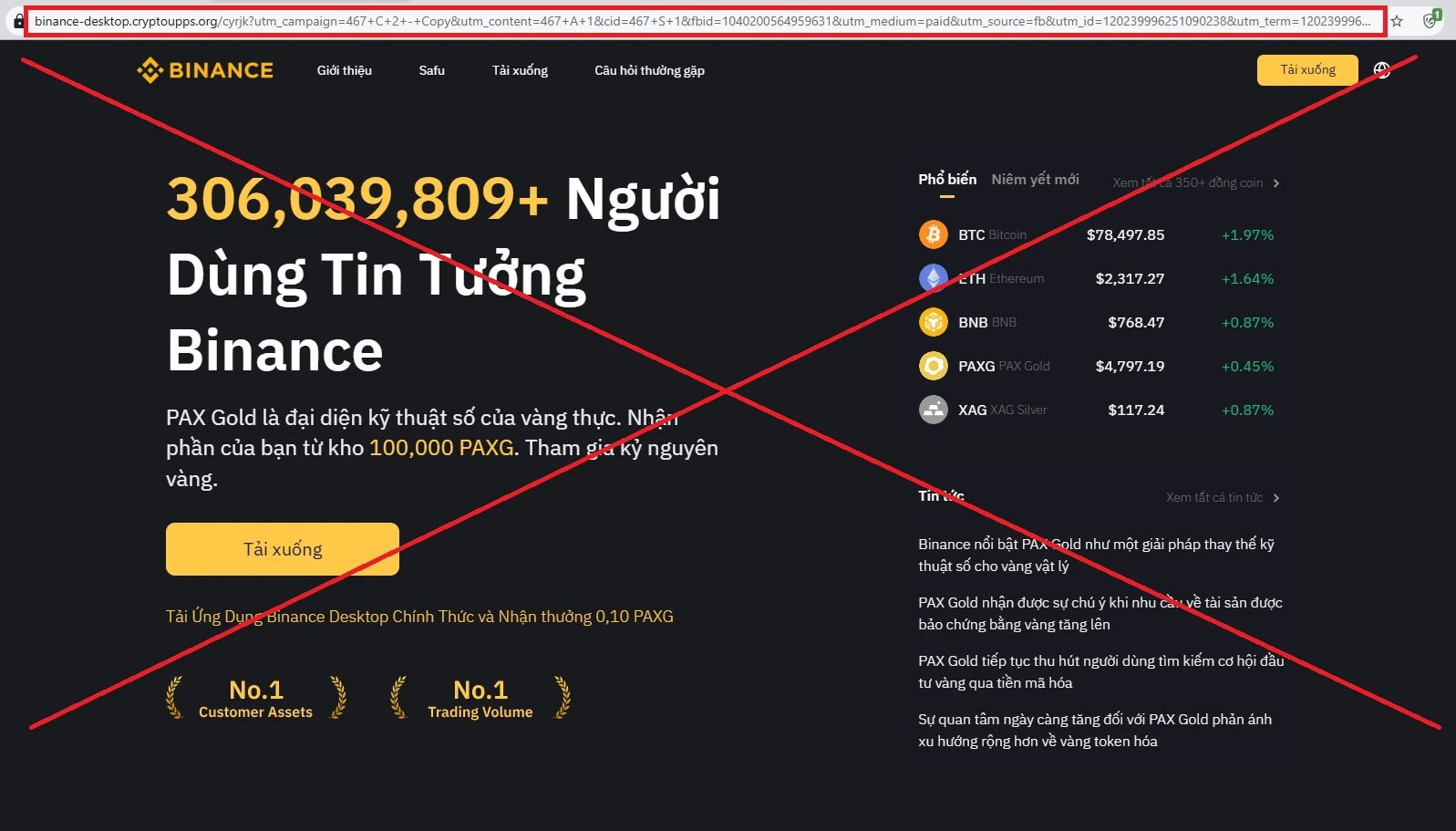 Cảnh báo chiêu thức lừa đảo tặng tiền điện tử giả mạo trên mạng xã hội