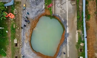 Thái Nguyên chi 4,3 tỷ đồng lấp 'hố tử thần' trên quốc lộ 3B