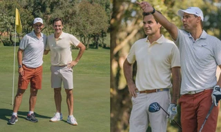 Huyền thoại Federer và Nadal bất ngờ đọ sức trên sân… golf