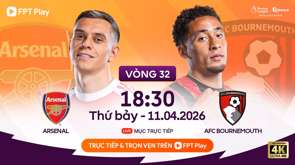 Toàn cảnh trận đấu Arsenal vs Bournemouth