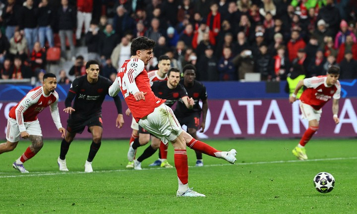 Havertz ghi bàn giúp Arsenal hòa 1-1 trước Leverkusen.