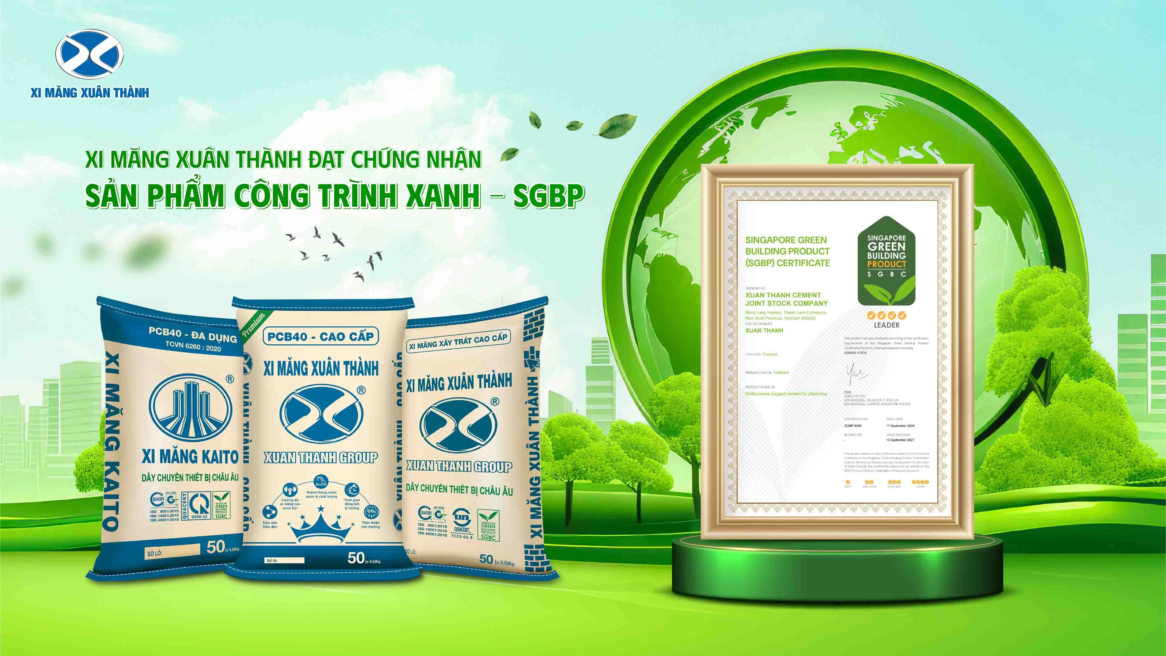 Xi Măng Xuân Thành: Đột phá với chứng nhận xanh quốc tế và tăng trưởng ấn tượng năm 2025