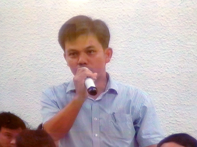 Kế toán trưởng Bình Sơn đối chất tại tòa.