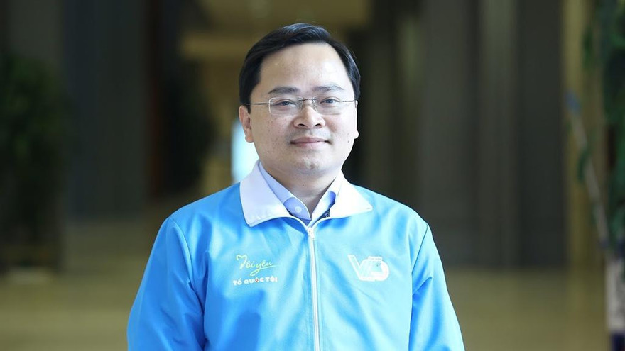 Anh Nguyễn Anh Tuấn - Ủy viên T.Ư Đảng, Bí thư Thứ nhất T.Ư Đoàn, Chủ tịch T.Ư Hội LHTN Việt Nam. Ảnh: Ngọc Thắng