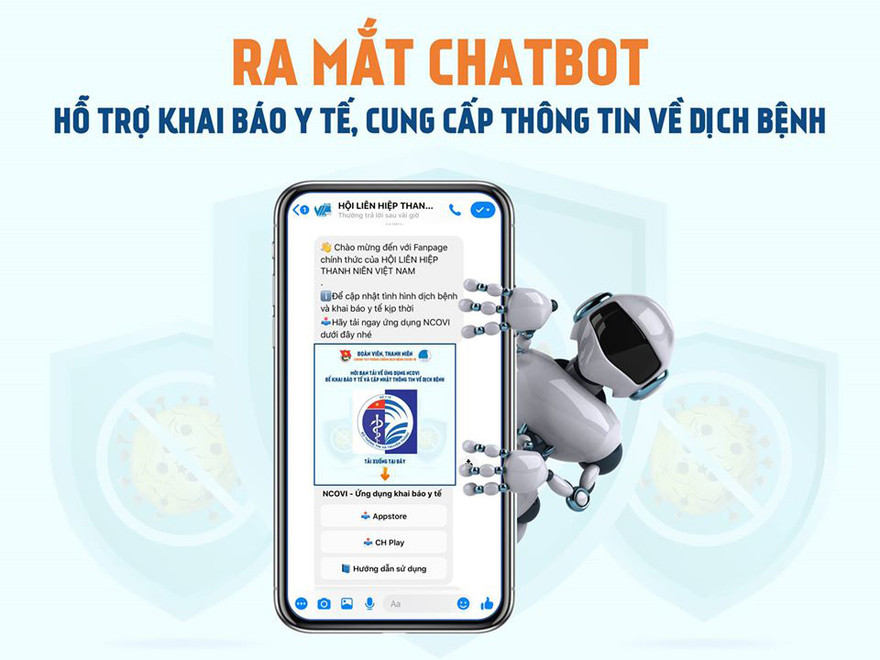 Chatbot hỗ trợ khai báo y tế, cập nhật thông tin dịch COVID-19