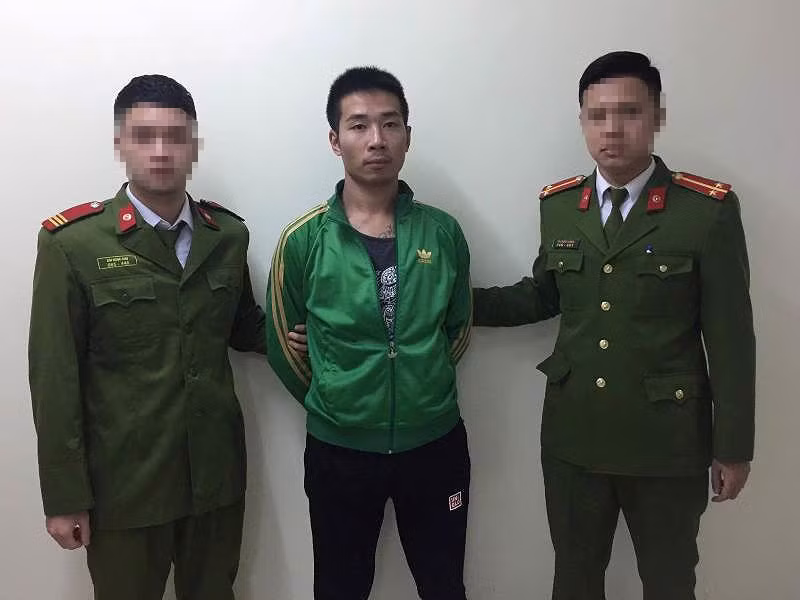 Nguyễn Phương Nam tại cơ quan công an.