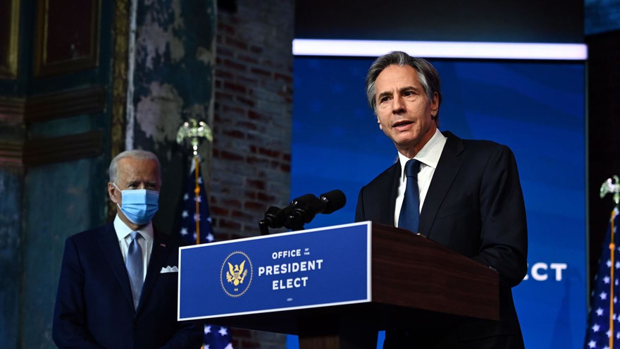 Ngoại trưởng Mỹ Blinken và tổng thống Biden