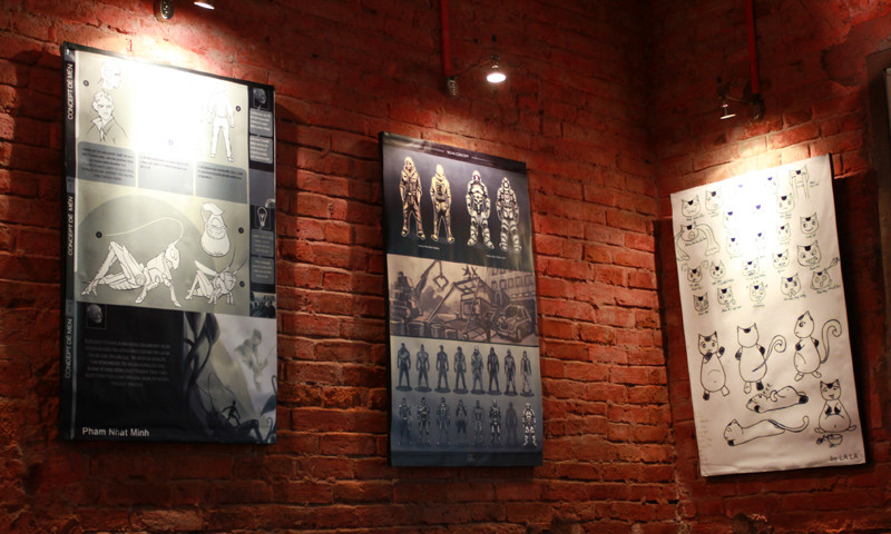 Triển lãm hình vẽ phác thảo Dế Mèn phiêu lưu ký