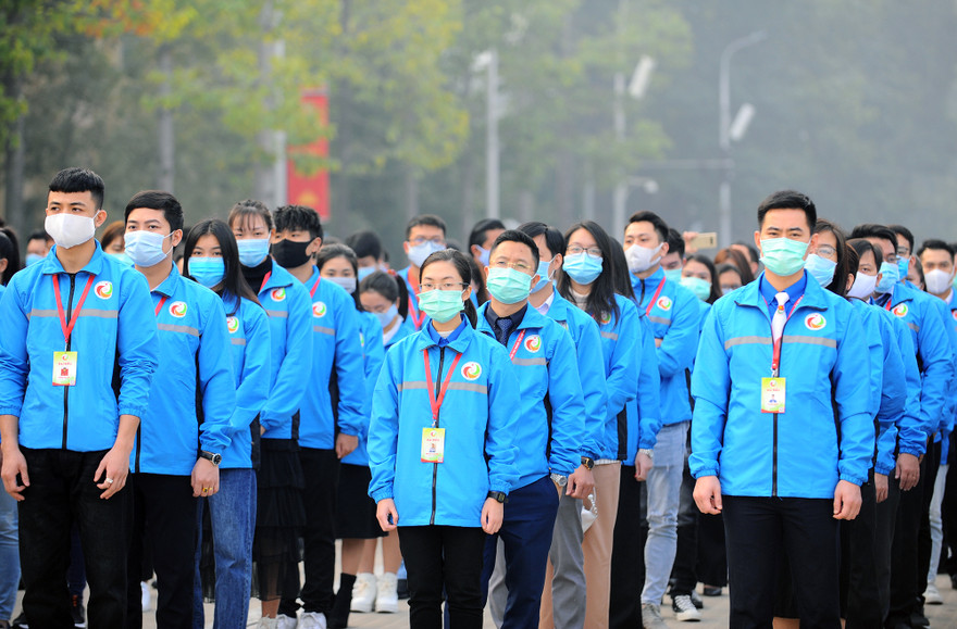 Các đại biểu Đại hội Tài năng trẻ Việt Nam lần thứ III năm 2020. Ảnh: Xuân Tùng