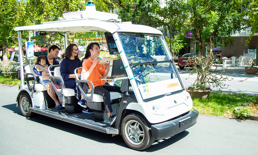 Xe điện chạy thử nghiệm