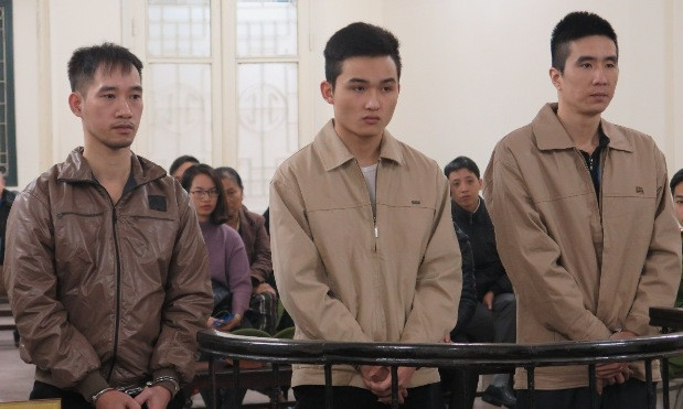 Các bị cáo tại tòa.