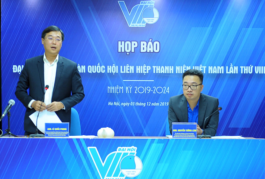 Họp báo thông tin Đại hội Hội LHTN Việt Nam lần thứ VIII. Ảnh: Xuân Tùng