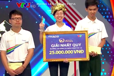 Thu Hằng là nữ sinh đầu tiên sau 8 năm lọt vào Chung kết năm Đường lên đỉnh Olympia