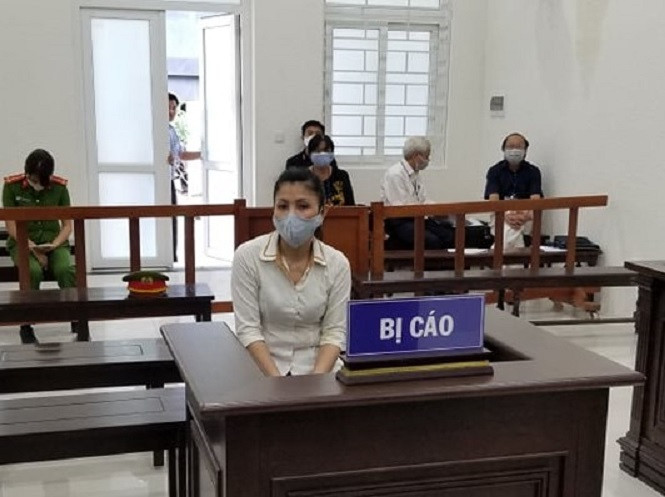 Bị cáo Trần Thị Mỹ Hòa.