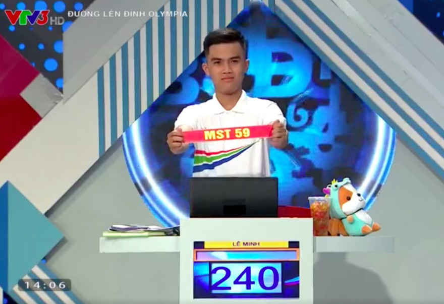 Kịch tính từ khóa một chữ cái, câu hỏi chốt trên Đường lên đỉnh Olympia