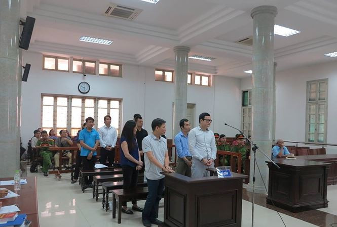 Các bị cáo trong vụ án.