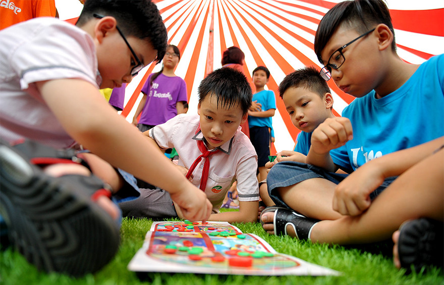 Nhộn nhịp ngày hội học sinh làm lãnh đạo