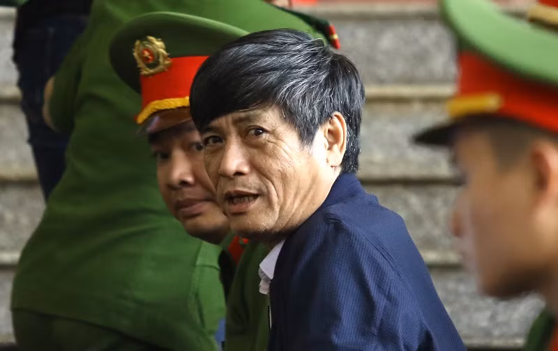 Bị cáo Nguyễn Thanh Hóa tại tòa.