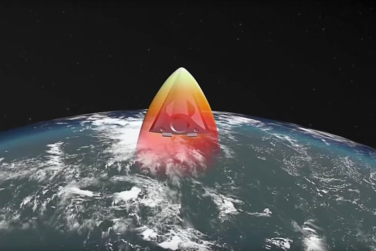 Hình ảnh mô tả một loại vũ khí siêu thanh