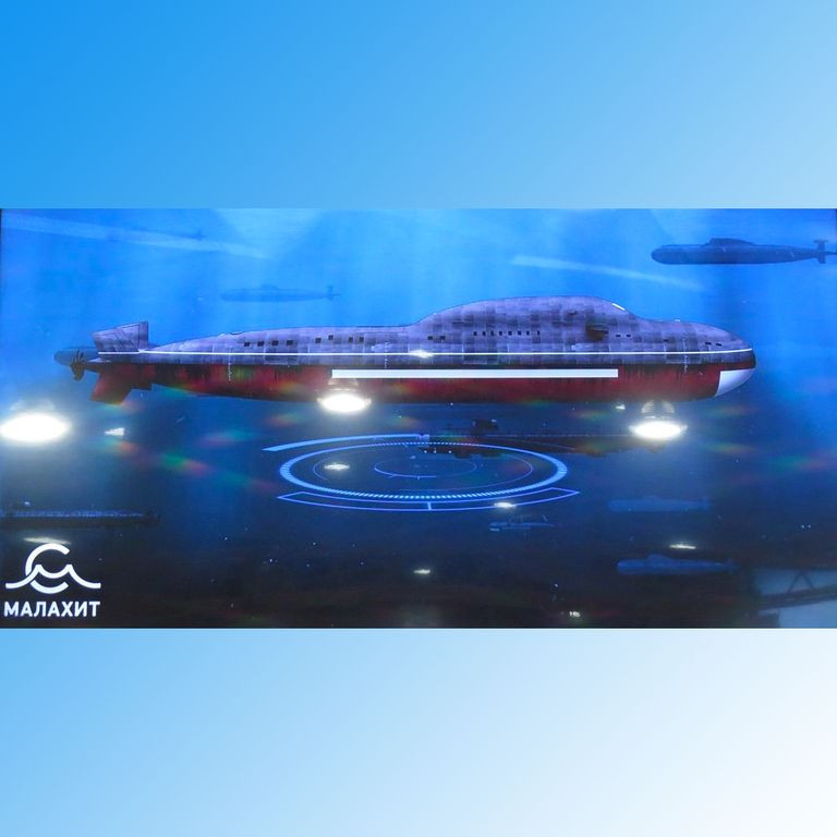 Hình ảnh mô tả con tàu ngầm mới của Nga