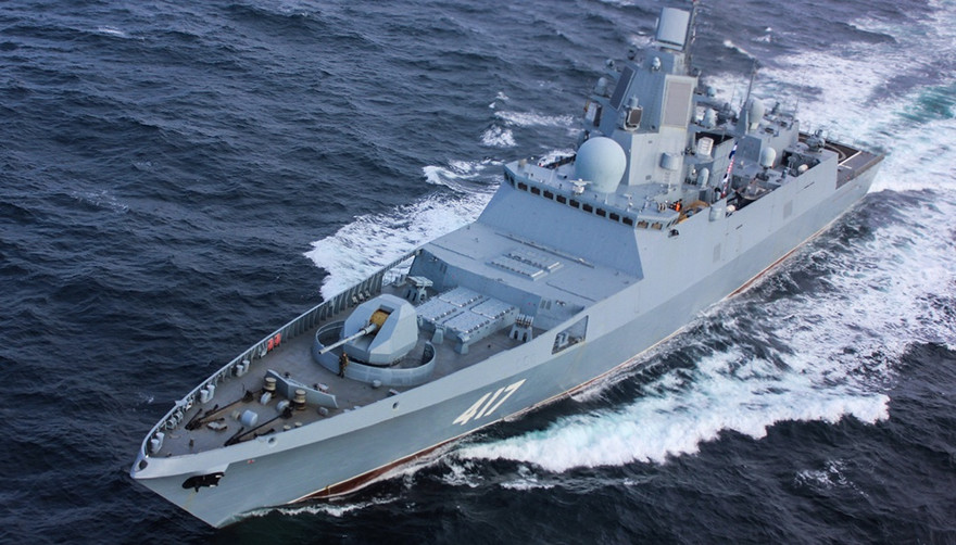 Tàu Gorshkov của hải quân Nga được trang bị tên lửa siêu thanh Zircon