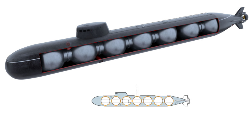 Mô hình tàu ngầm Losharik của Nga