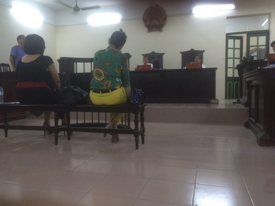 Các bị cáo tại tòa.