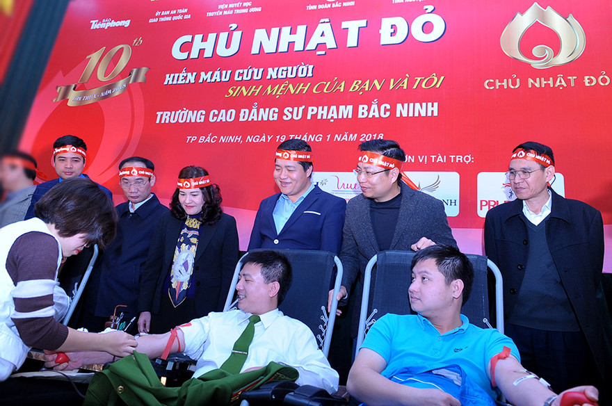 Tuổi trẻ Bắc Ninh hào hứng tham gia Chủ nhật Đỏ