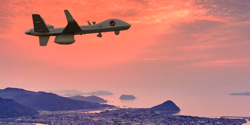 Một máy bay không người lái SeaGuardian thực hiện sứ mệnh giám sát cho Lực lượng Bảo vệ Bờ biển Nhật Bản. (Hình ảnh: GA-ASI)