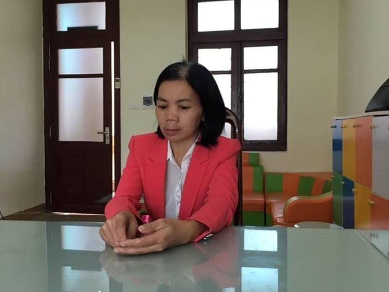 Bị can Bùi Kim Thu - vợ Bùi Văn Công.Ảnh FB Dũng Nguyễn