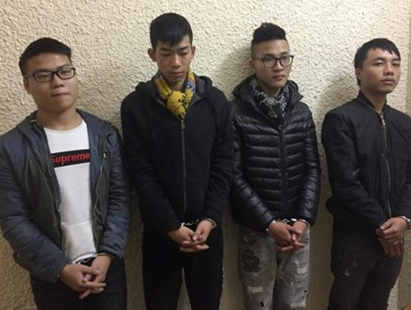 Nhóm thanh niên gây 3 vụ cướp trong một đêm.