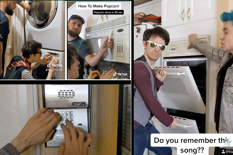 TikToker chơi những bản nhạc kinh điển bằng máy giặt, mã khóa cửa