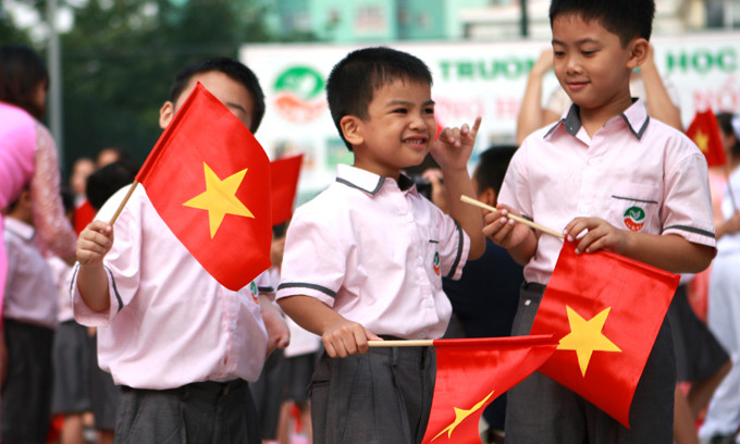 Trong năm học 2014 – 2015 trường TH Ngôi Sao Hà Nội đón 160 học sinh lớp 1