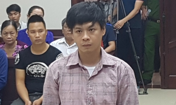 Đối tượng Đào Trung Kiên tại tòa phúc thẩm.